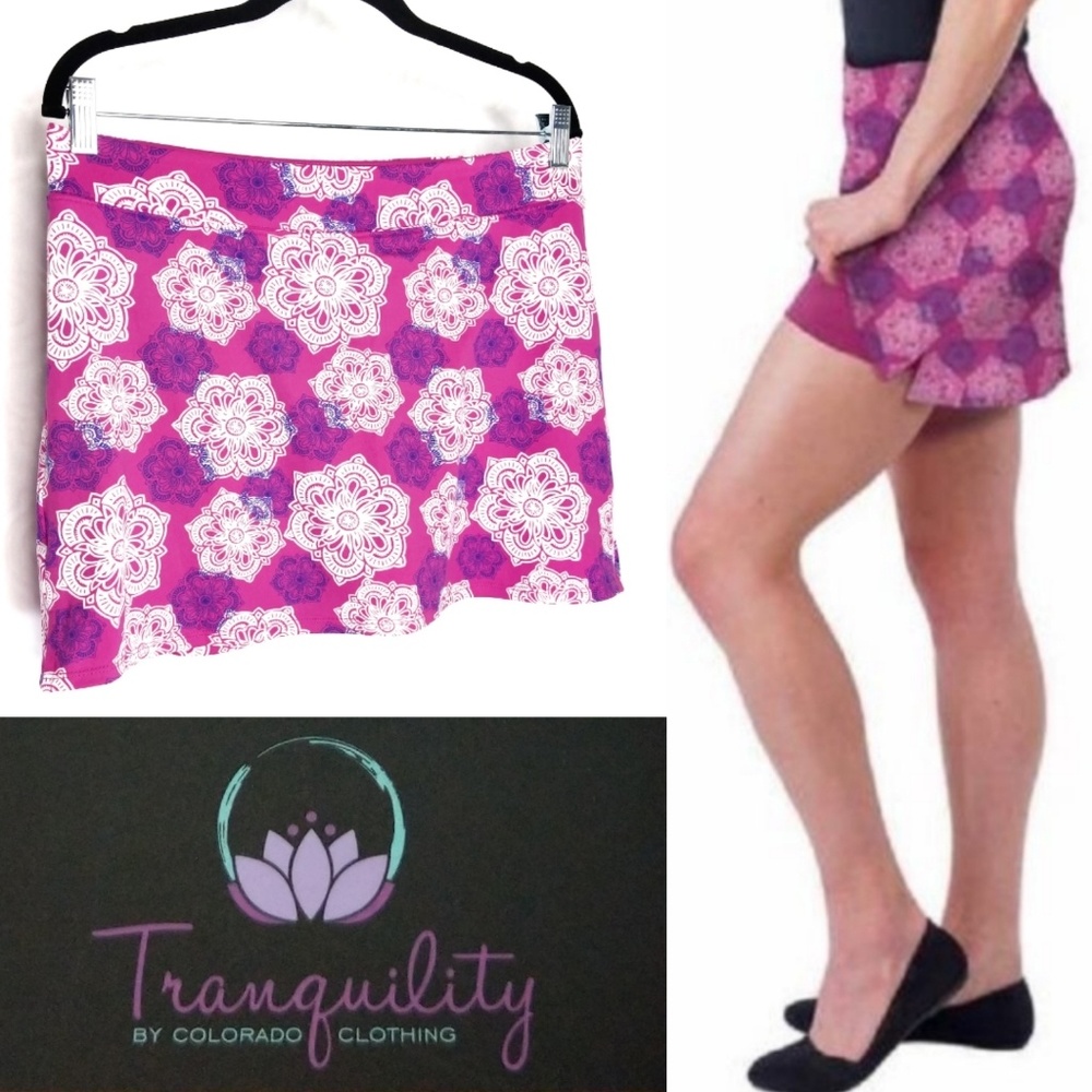 TRANQUILITY by Colorado Clothing Mandala Skort Sz S
